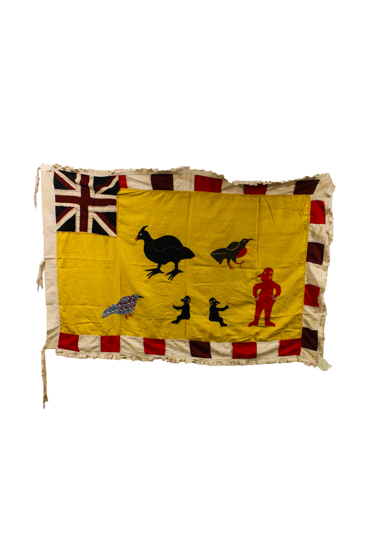Handmade Asafo Fante flag from Ghana (24) — appliqué textile folk art wall hanging (view 6)