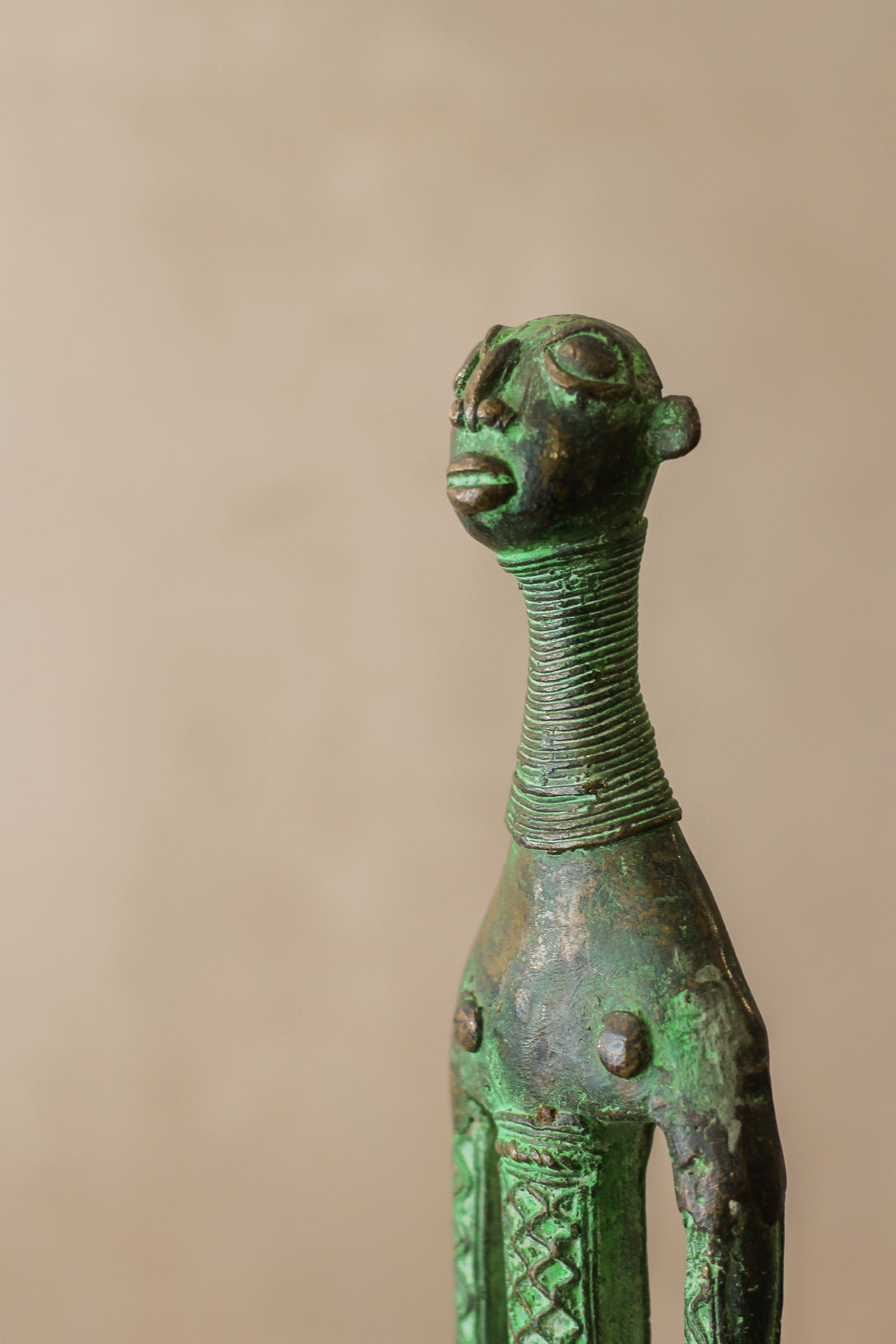 Benin Bronze Sculpture - 2.3