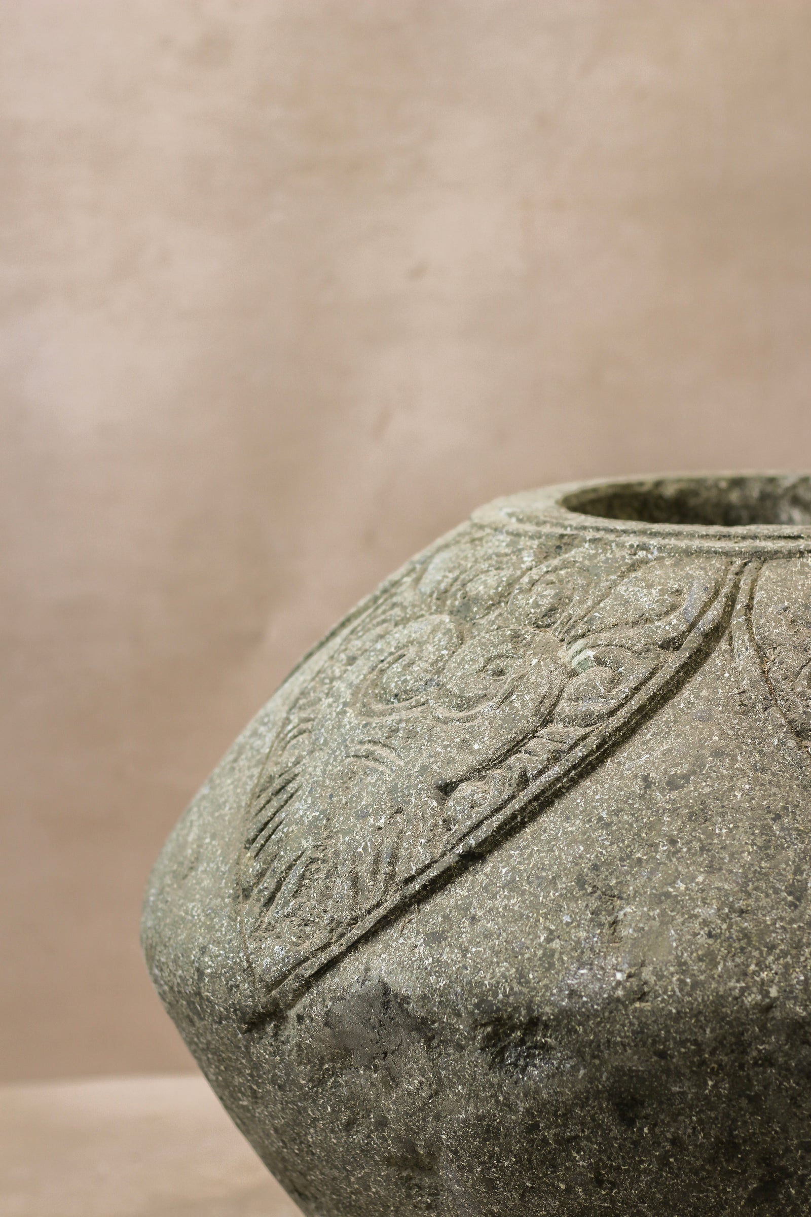 Vintage Decorative Stone Pot - No 2