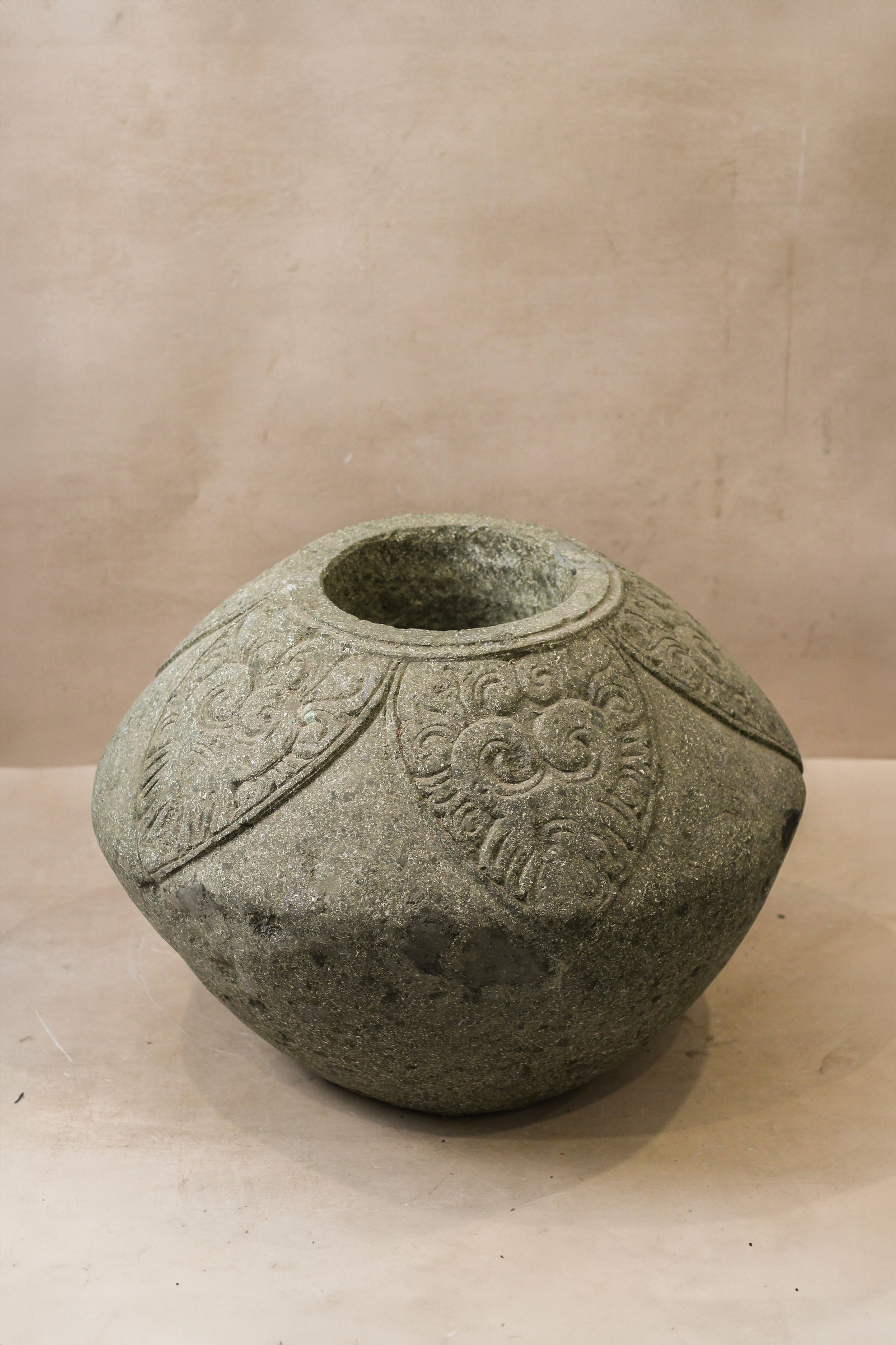Vintage Decorative Stone Pot - No 2