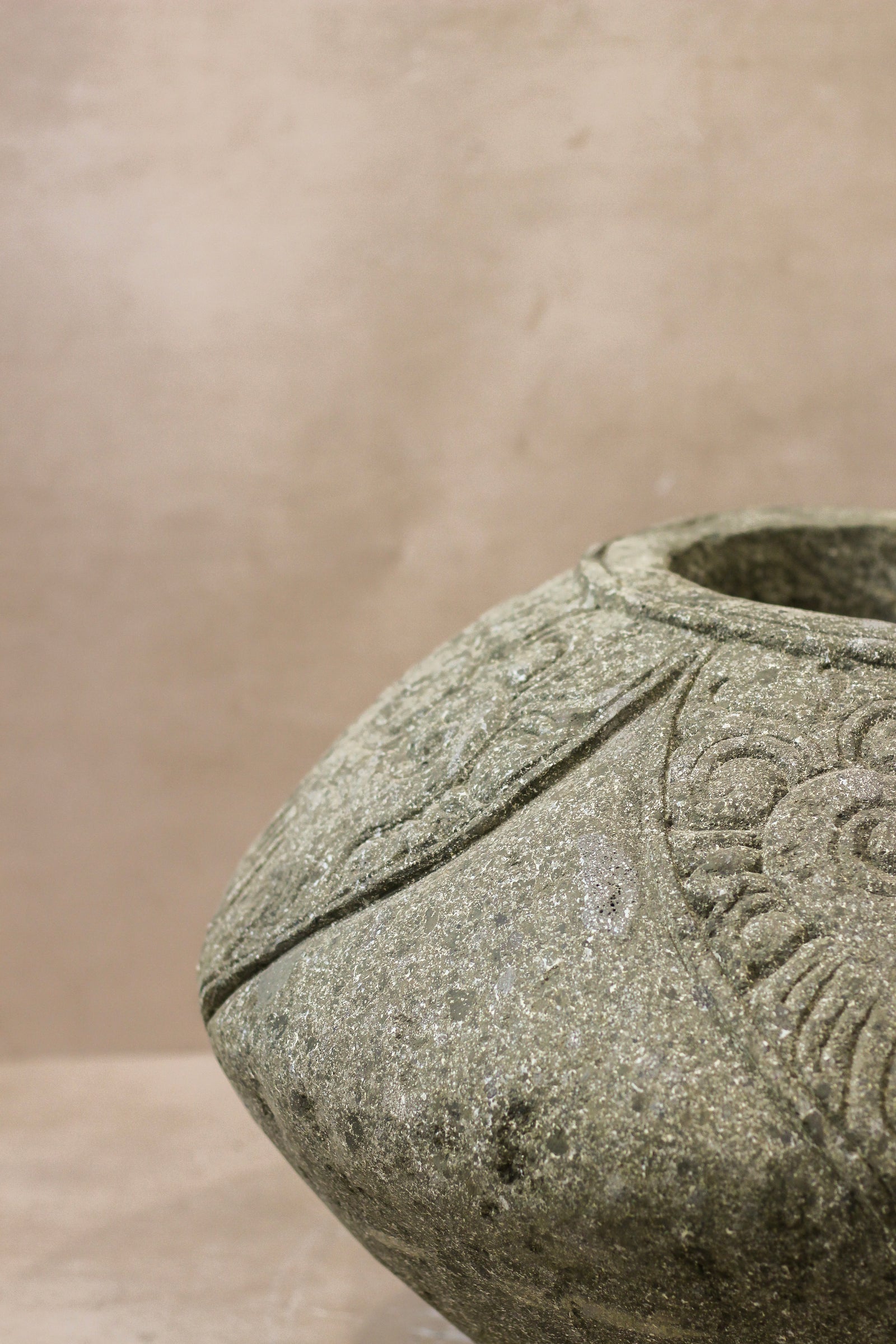 Vintage Decorative Stone Pot - No 3