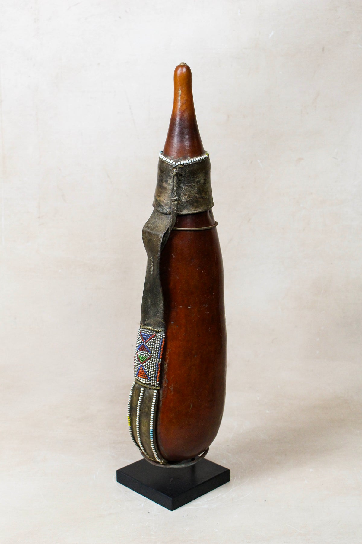 Vintage Beaded Maasai Calabash - Kenya - 52.10