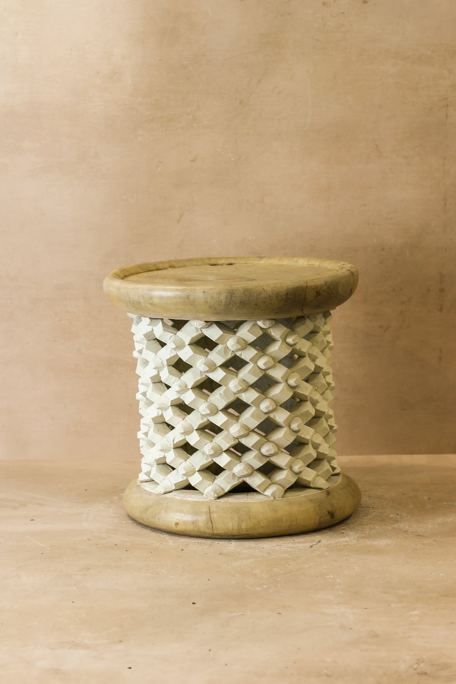 Bamileke Table - Natural/White - 123.2