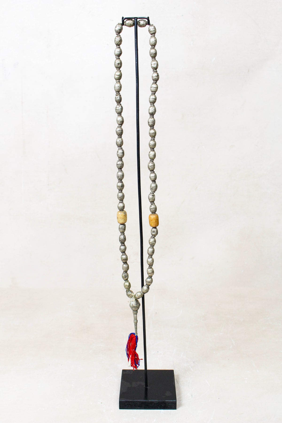Ethiopian Silver Prayer Beads with Tassel 85.23