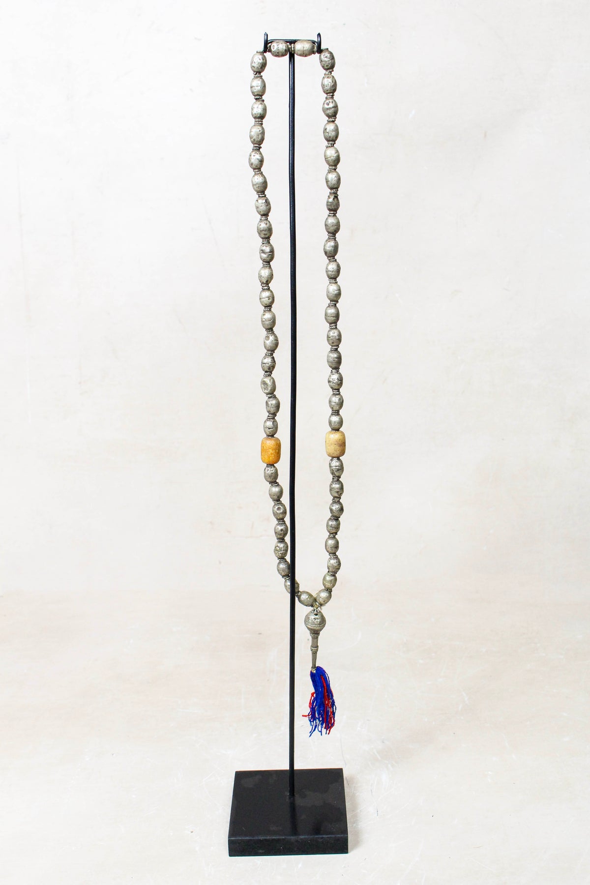 Ethiopian Silver Prayer Beads with Tassel 85.23