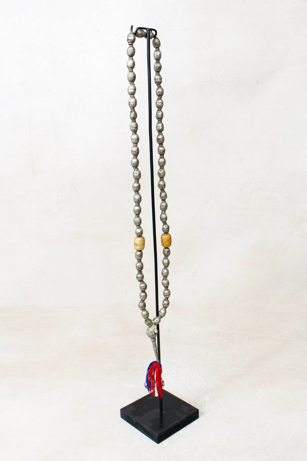 Ethiopian Silver Prayer Beads with Tassel 85.23