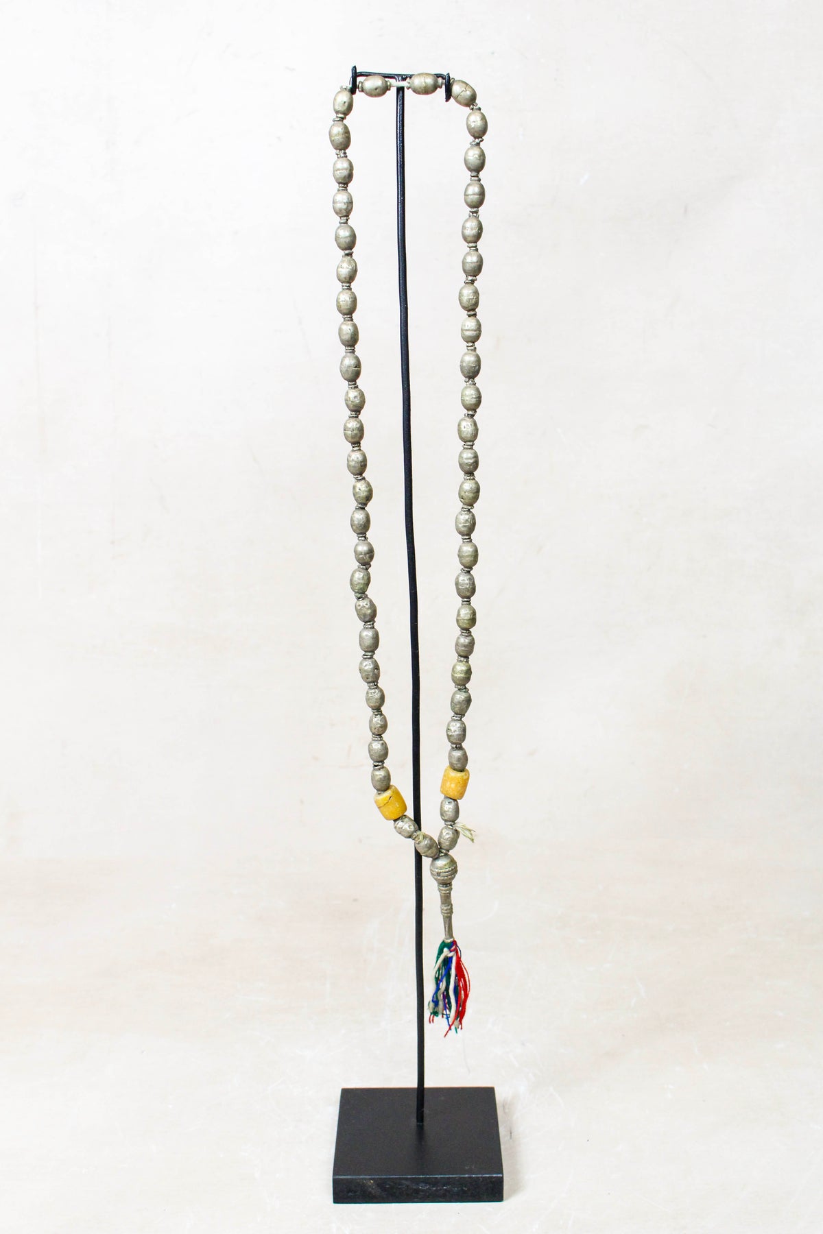 Ethiopian Silver Prayer Beads with Tassel 85.24