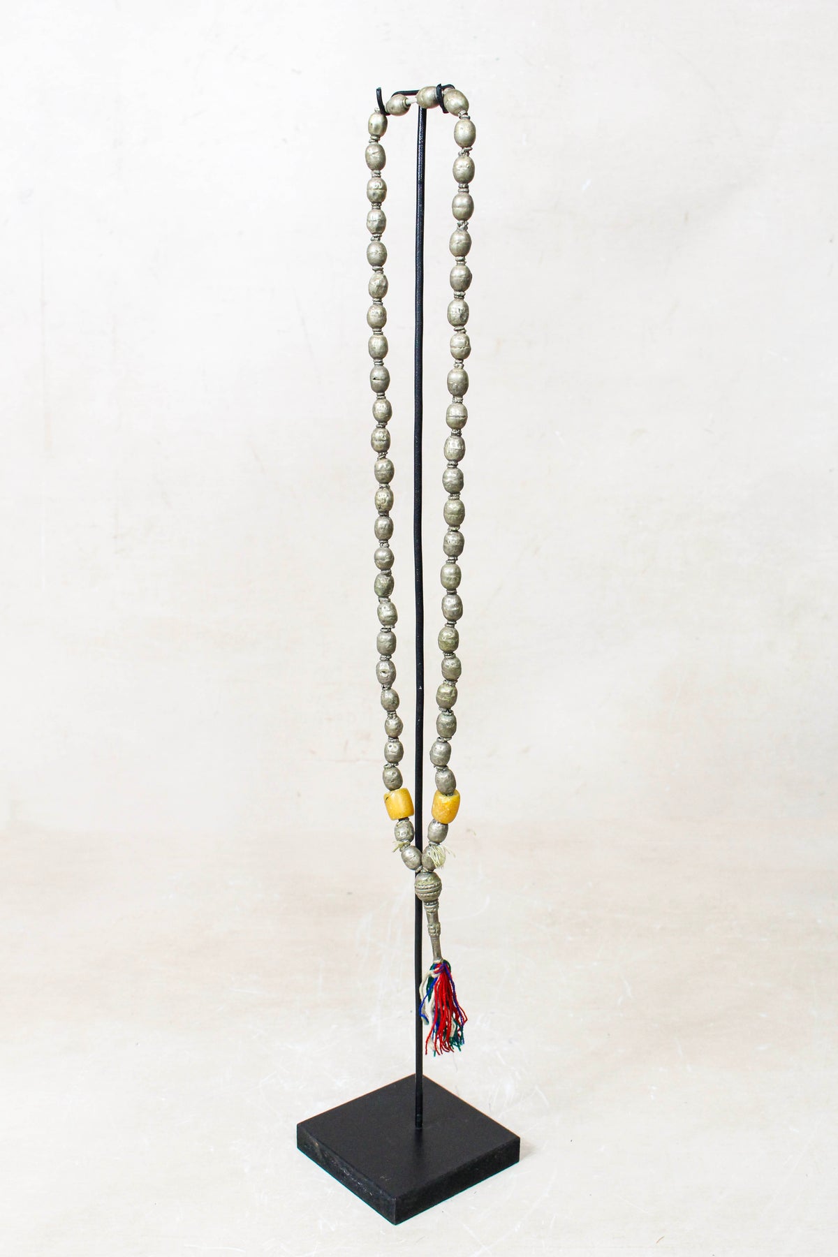 Ethiopian Silver Prayer Beads with Tassel 85.24