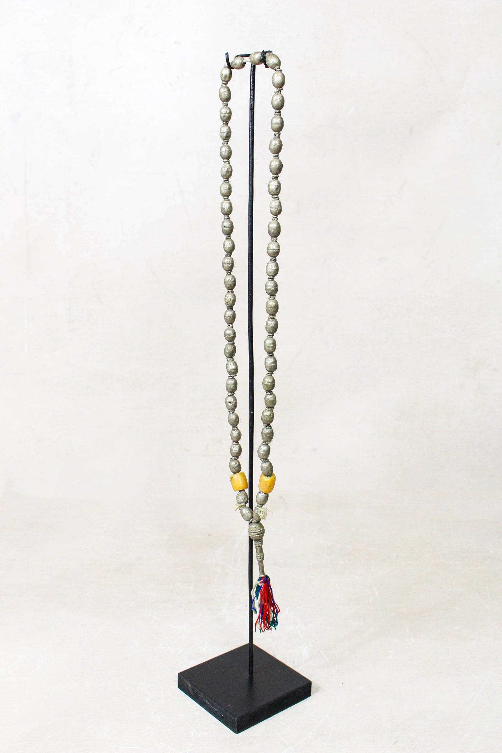 Ethiopian Silver Prayer Beads with Tassel 85.24