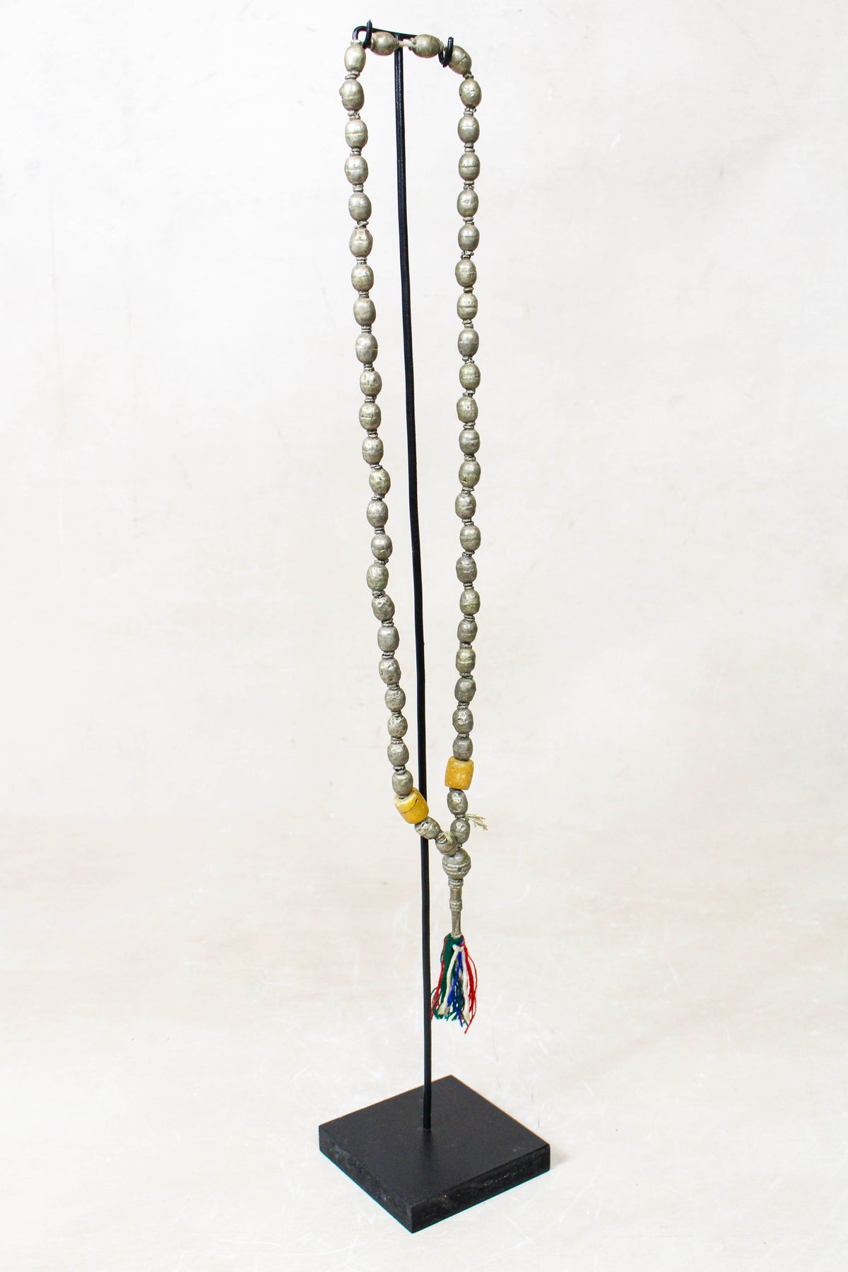 Ethiopian Silver Prayer Beads with Tassel 85.24