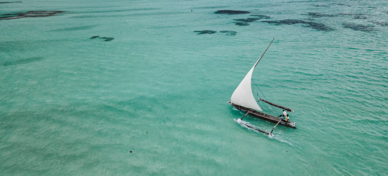 Dhow at sea by Wim van den Heever