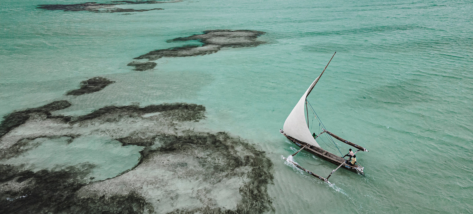 Dhow at sea by Wim van den Heever