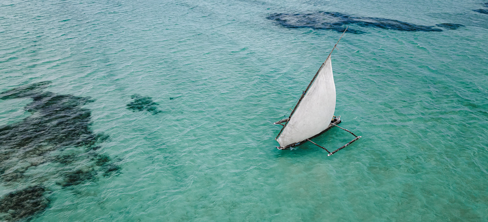 Dhow at sea by Wim van den Heever