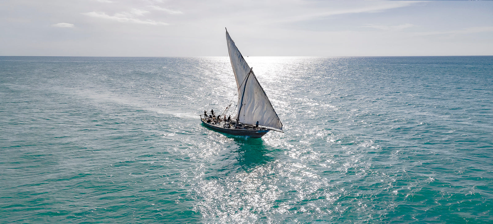 Dhow at sea by Wim van den Heever