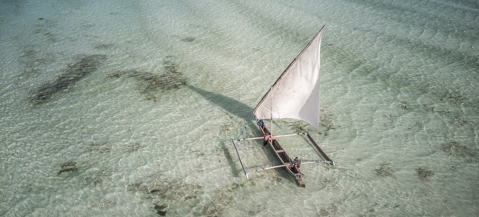 Dhow at sea by Wim van den Heever