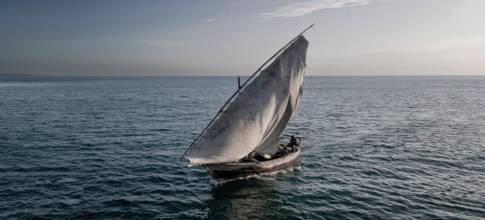 Dhow at sea by Wim van den Heever