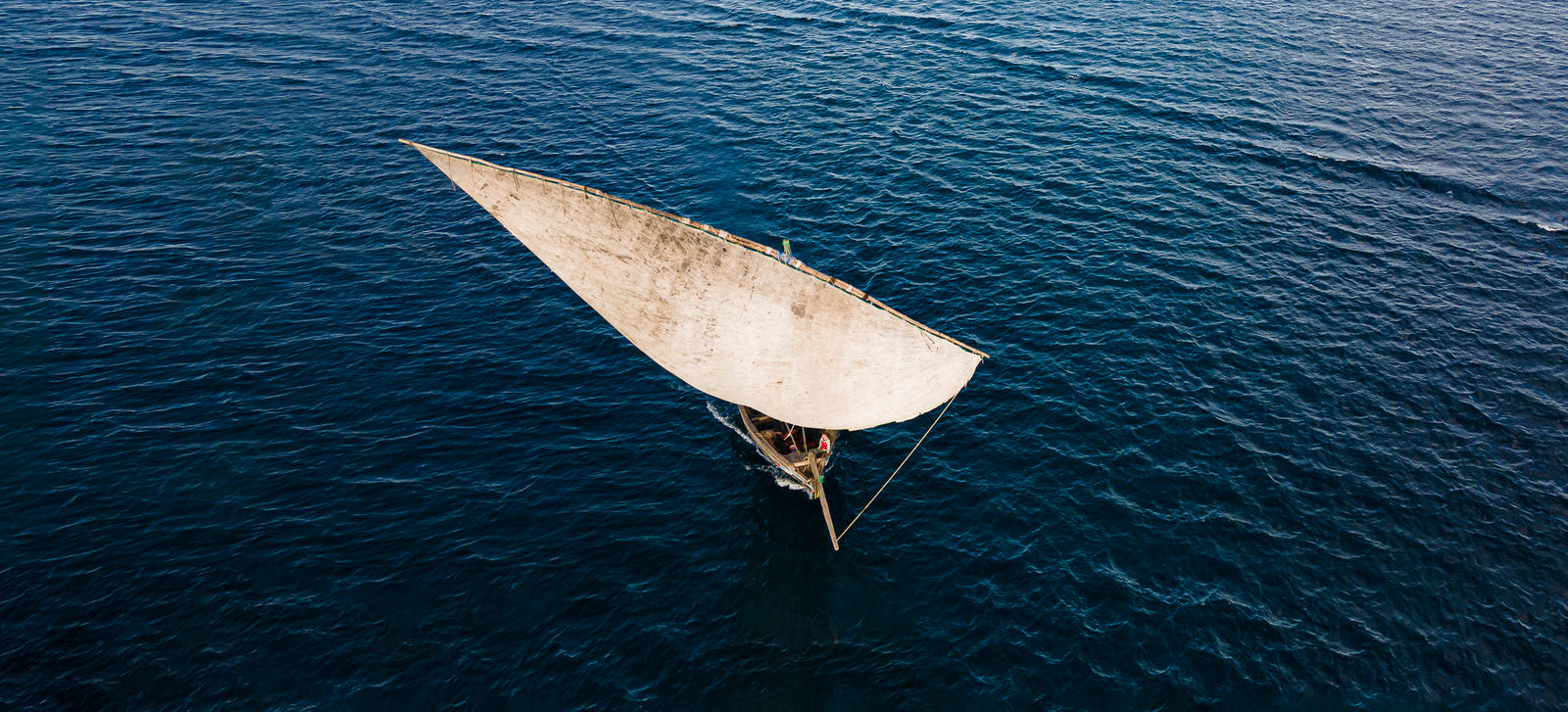 Dhow at sea by Wim van den Heever