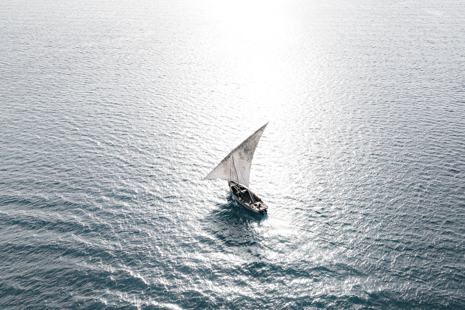 Dhow at sea by Wim van den Heever
