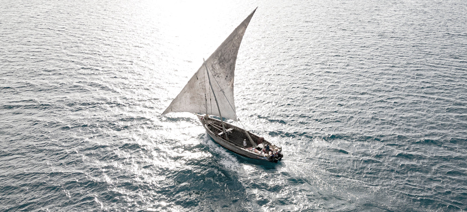 Dhow at sea by Wim van den Heever