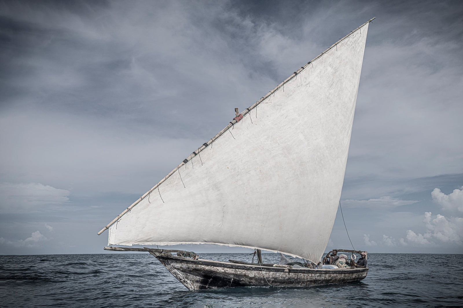 Dhow at sea by Wim van den Heever