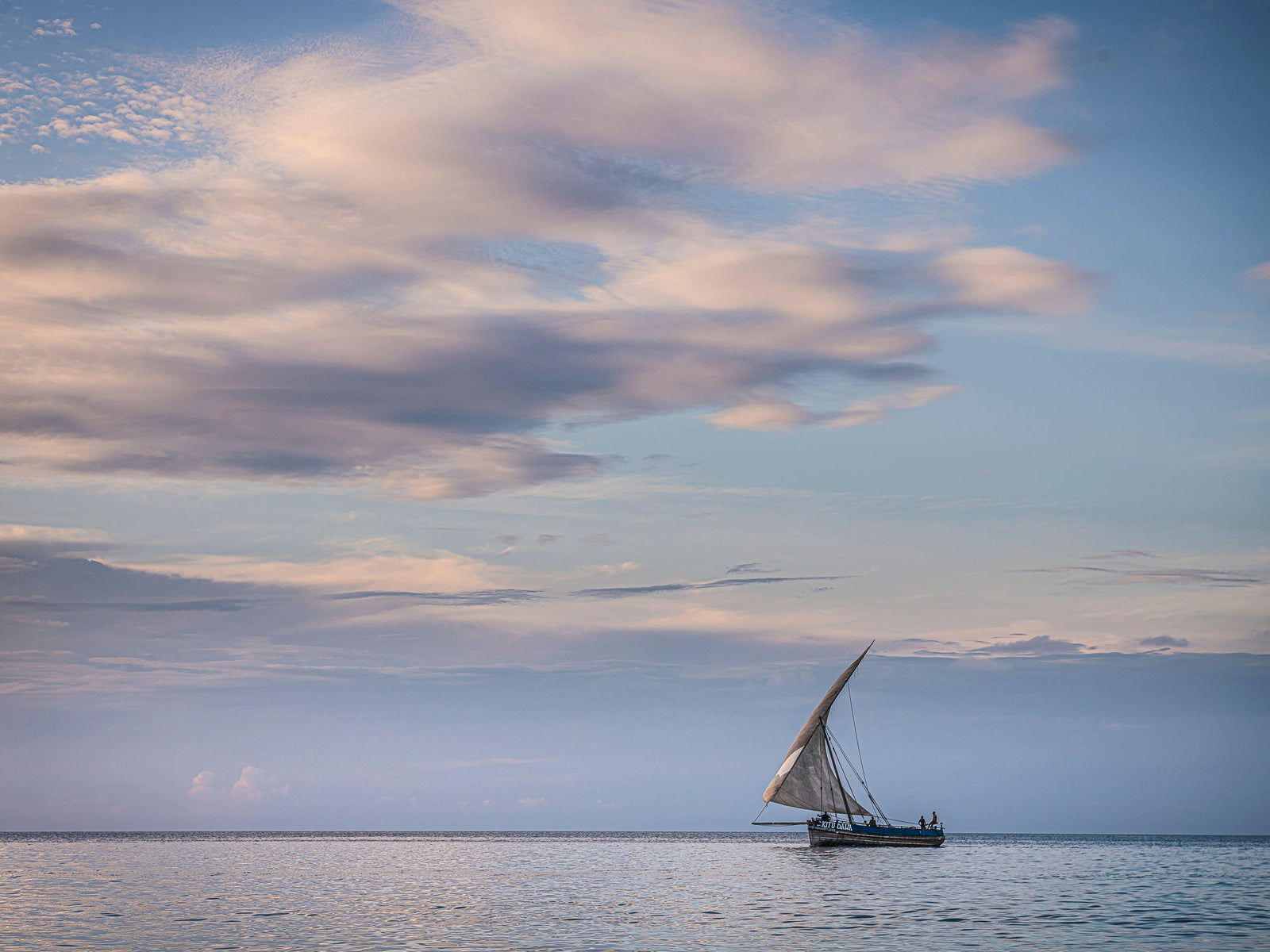 Dhow at sea by Wim van den Heever