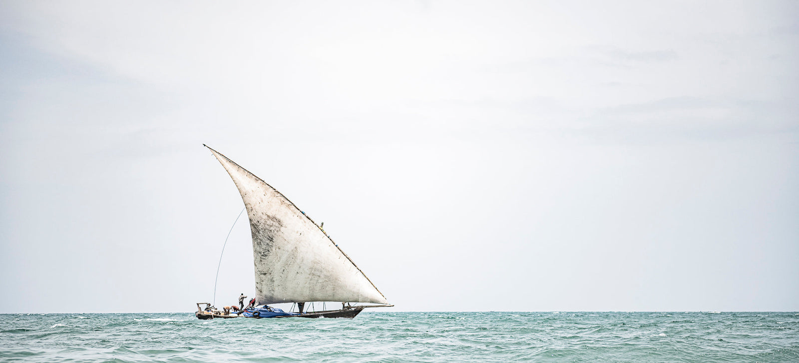 Dhow at sea by Wim van den Heever