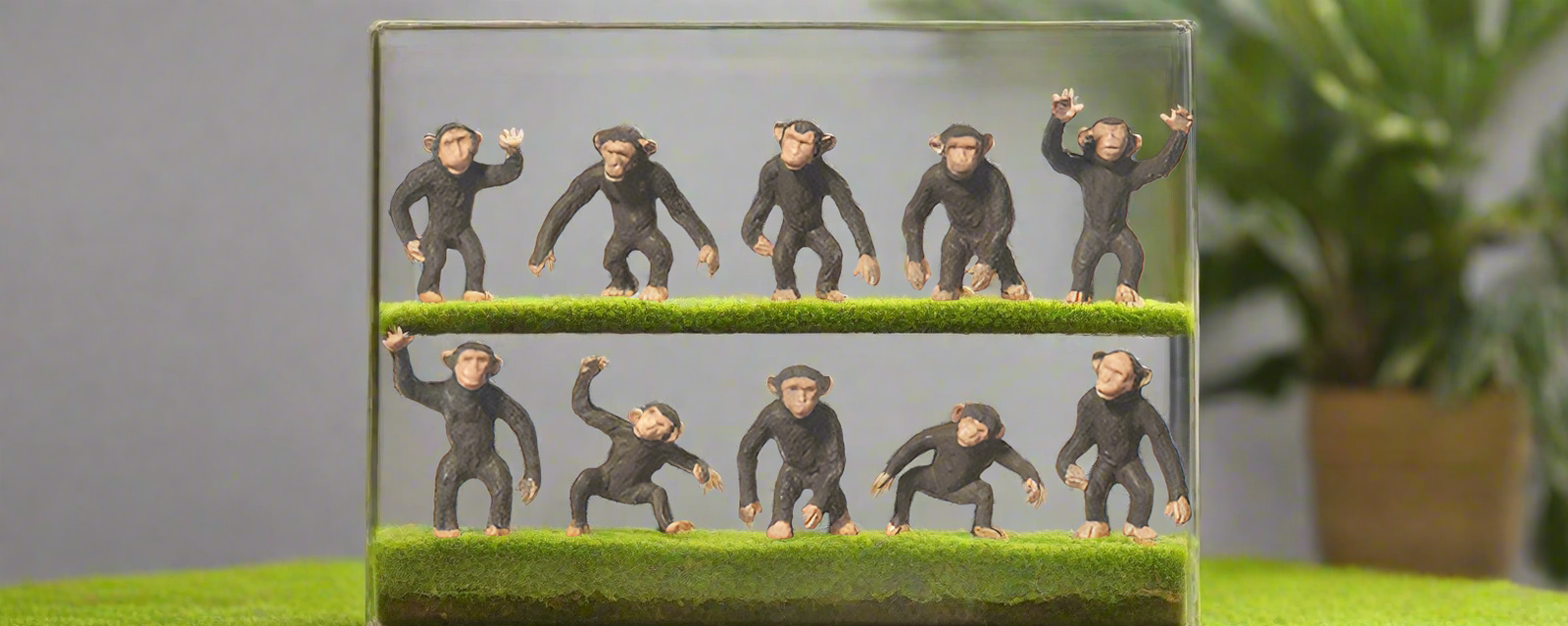 Circus Monkeys (10) Terrarium Figures 20388