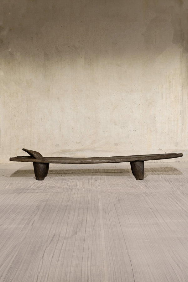 Hand-carved Senufo bed from the Ivory Coast in solid wood