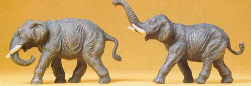 These elephants are part of the circus collection