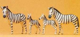 Circus Zebras (4) Terrarium Figures 20387
