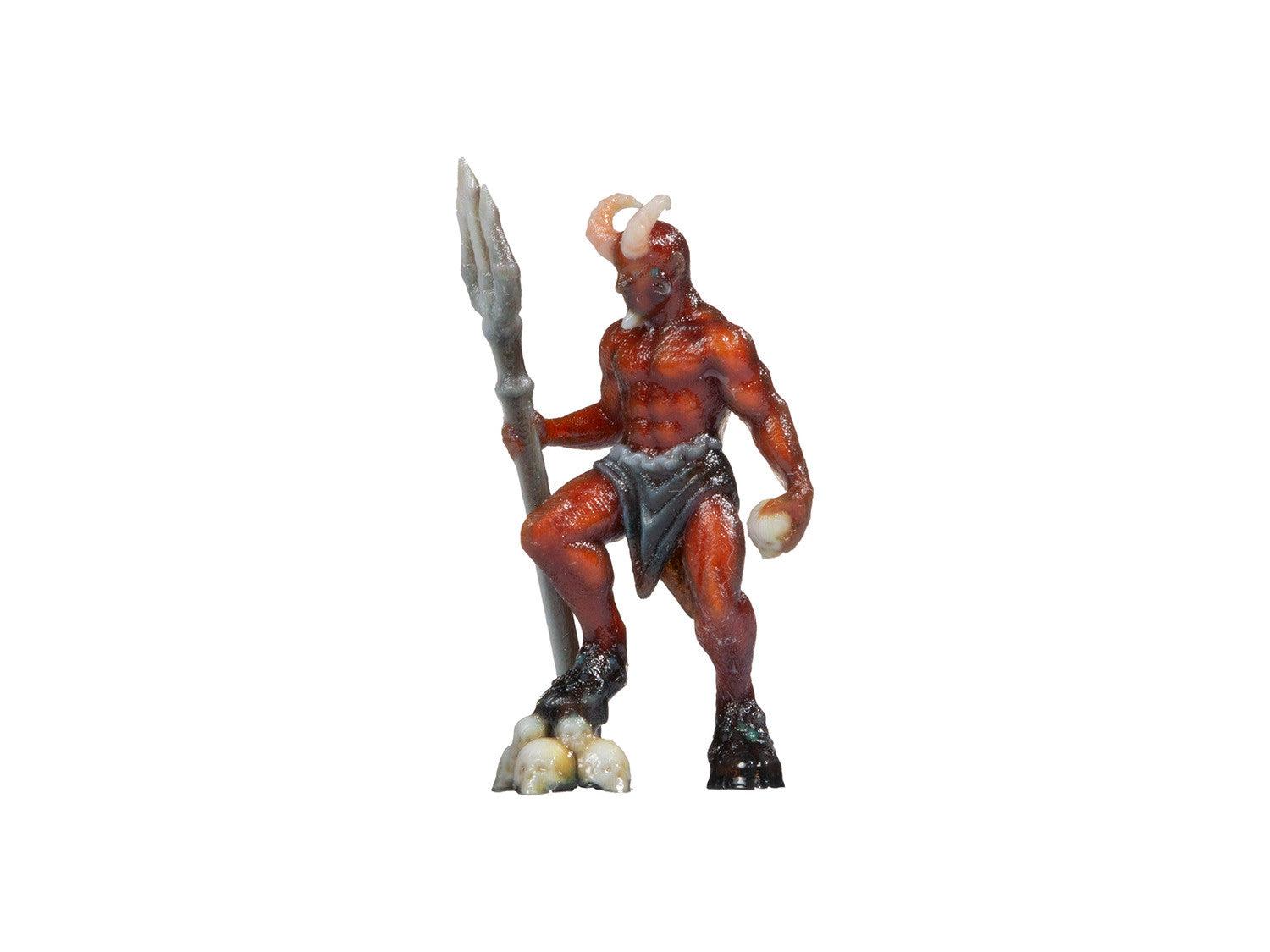 3D-printed devil miniature terrarium figure, 1:87 scale