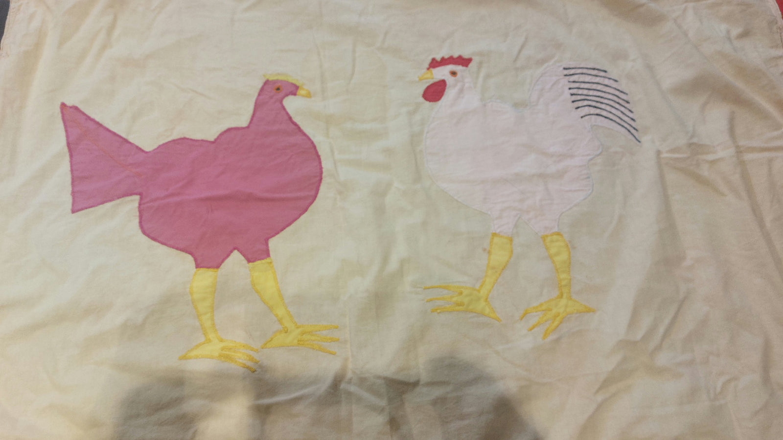 Handmade Asafo Fante flag from Ghana (11) — appliqué textile folk art wall hanging (view 2)