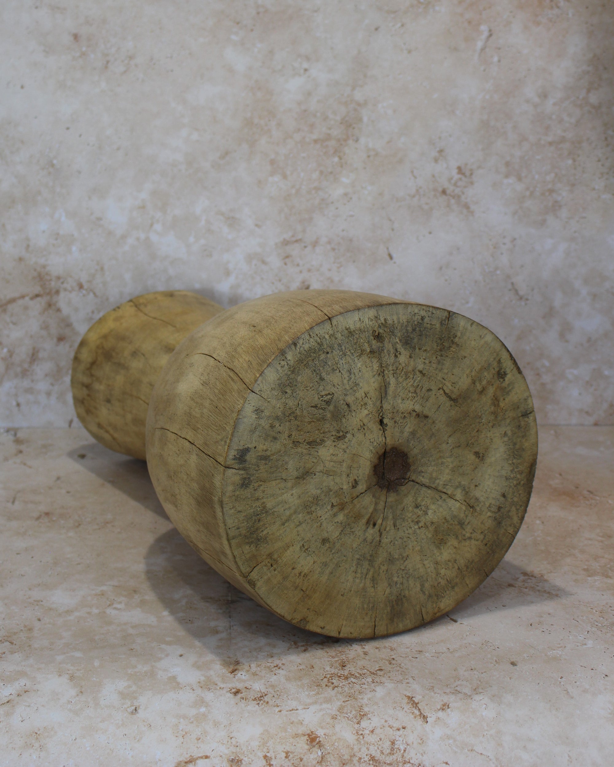 Tapered Wood Side Table - Cameroon - 93.1