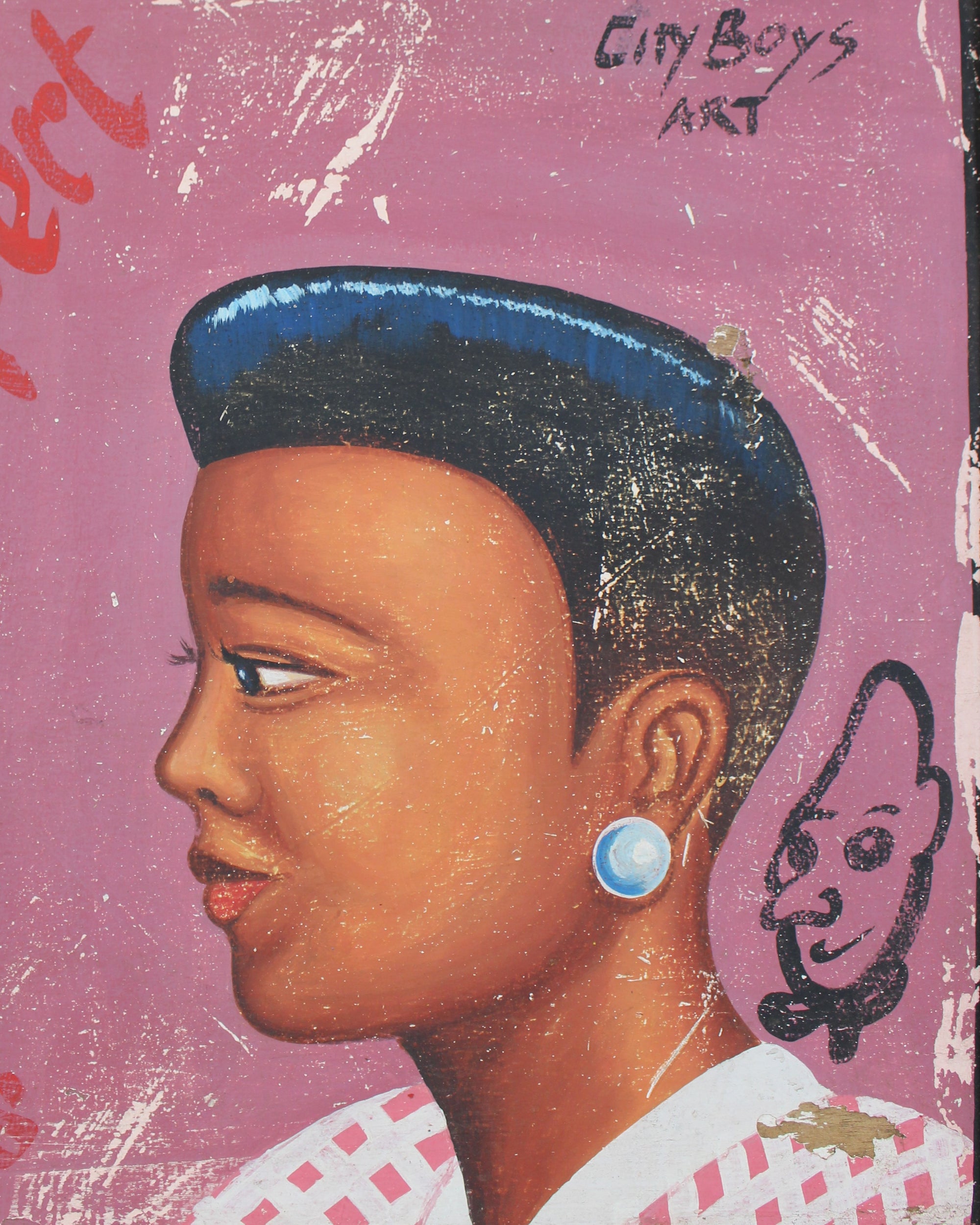 Vintage African Barber Sign - 138.2