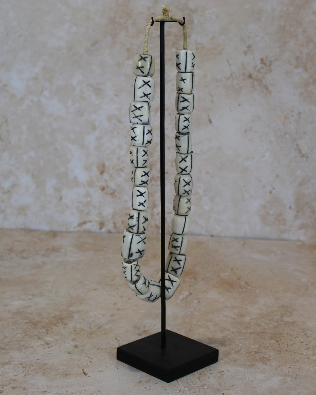 Kenya Bone Bead Necklace - 236.1