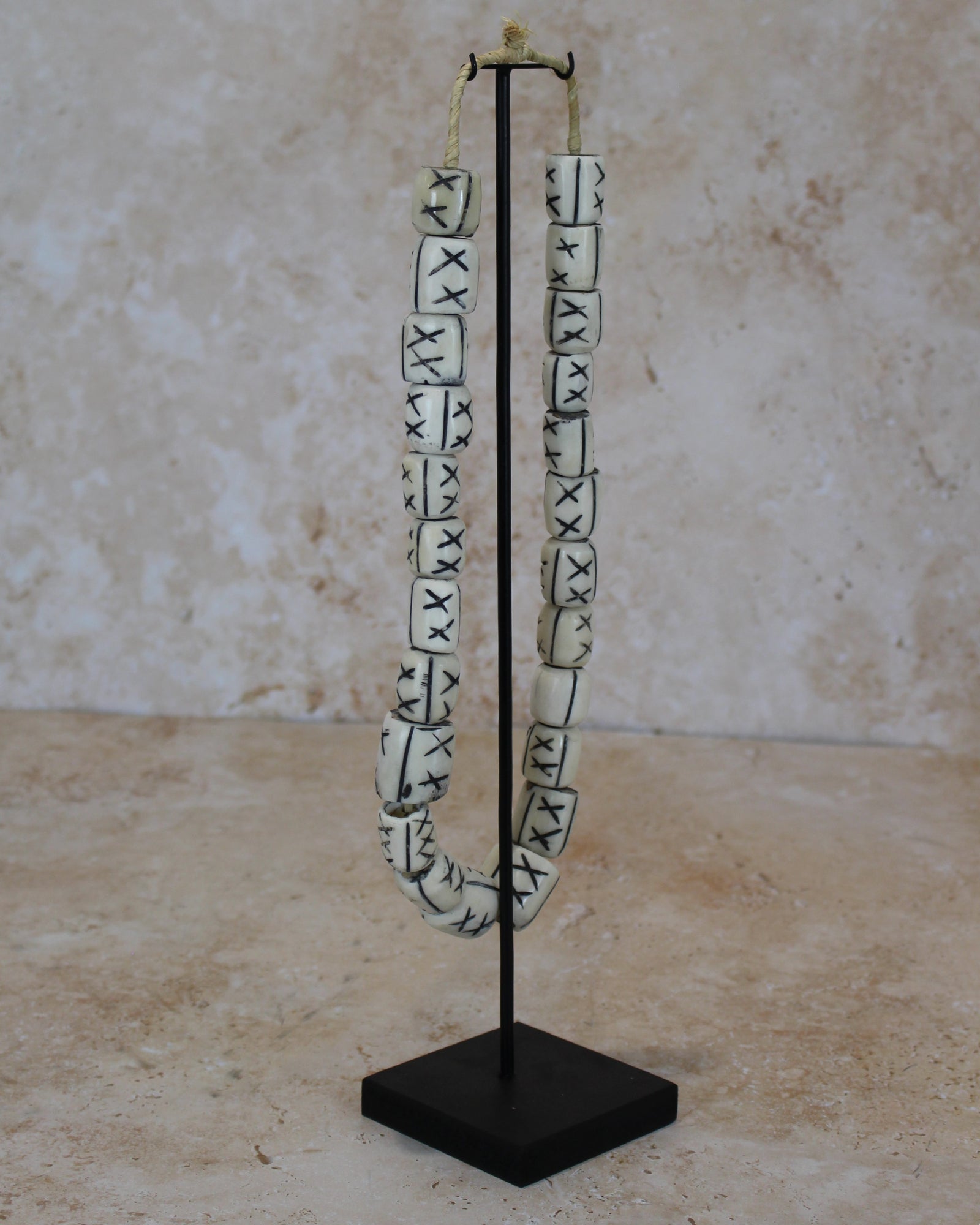 Kenya Bone Bead Necklace - 236.1