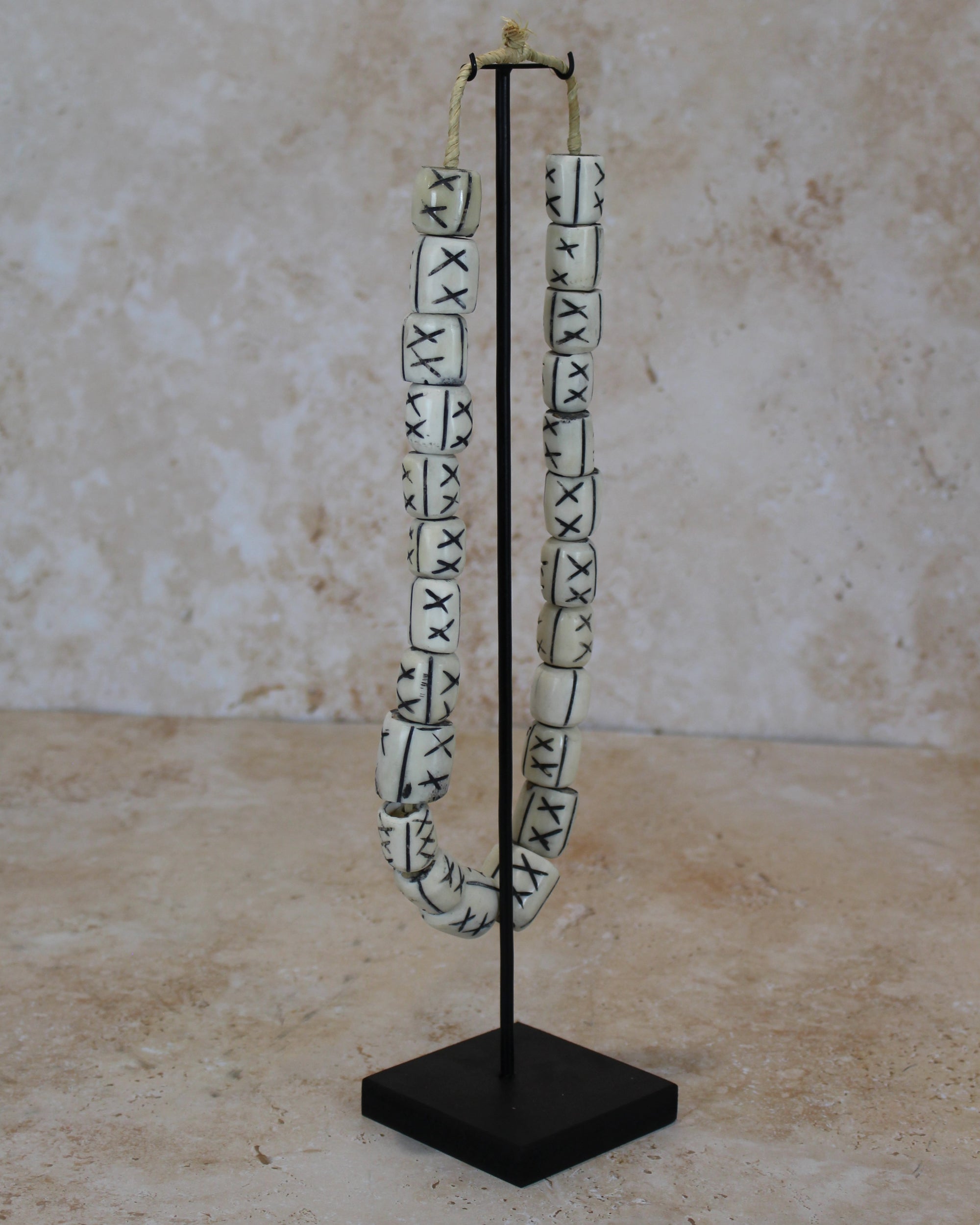 Kenya Bone Bead Necklace - 236.1