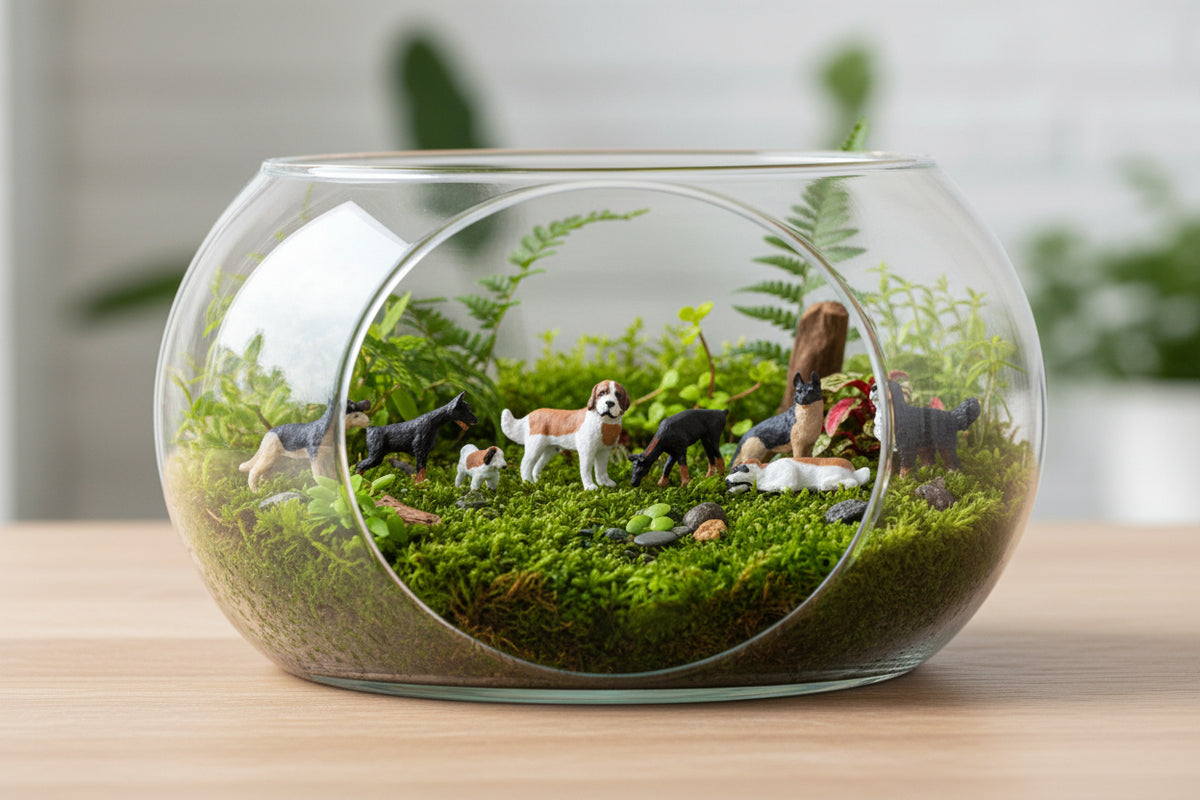 Dog (A) Terrarium  Figures 15717