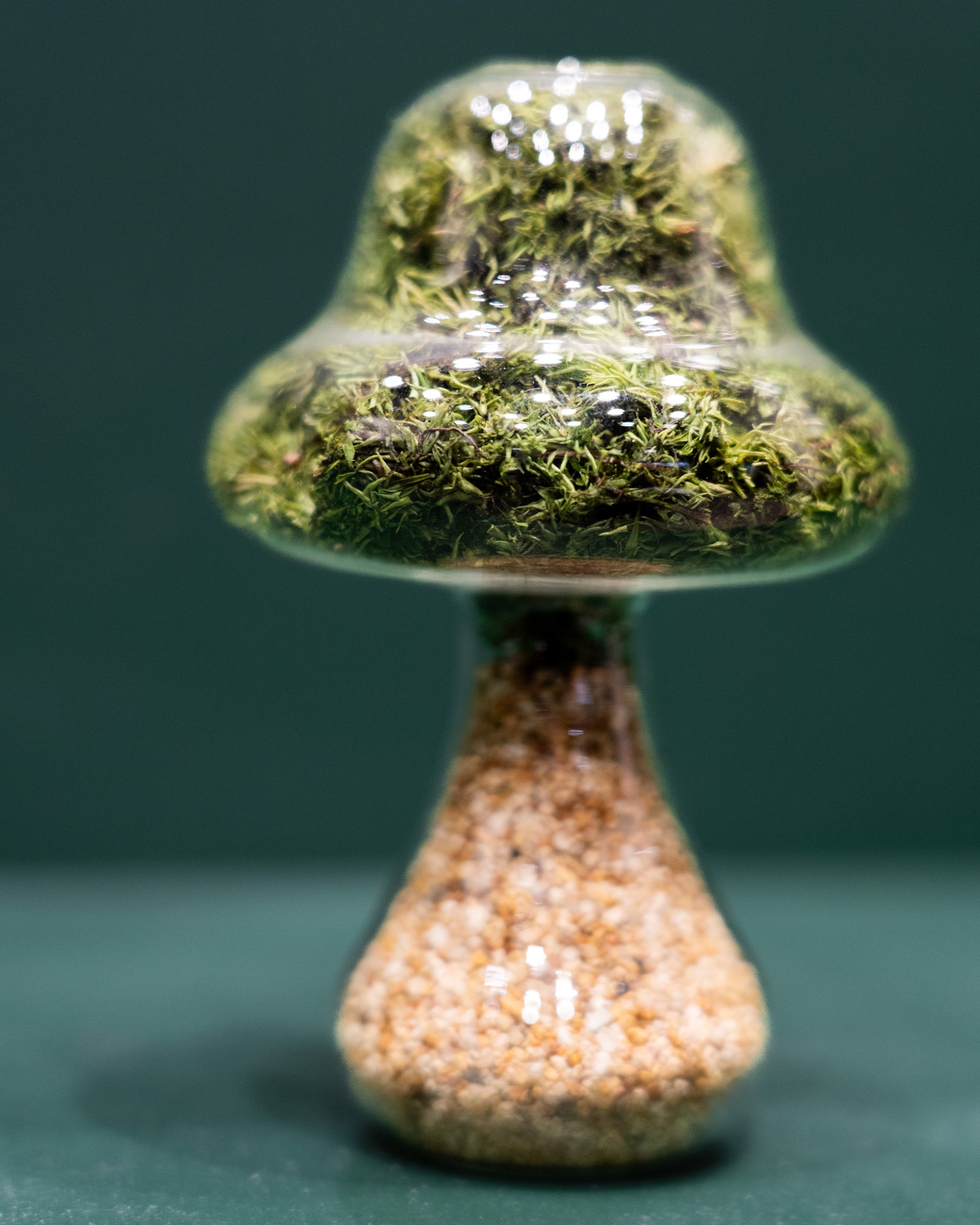 Moss Mushroom - Tall - Natural Stone