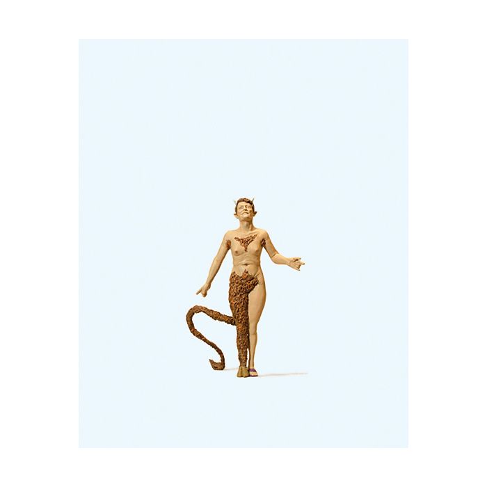 Hand-painted she-devil miniature terrarium figure, 1:87 scale