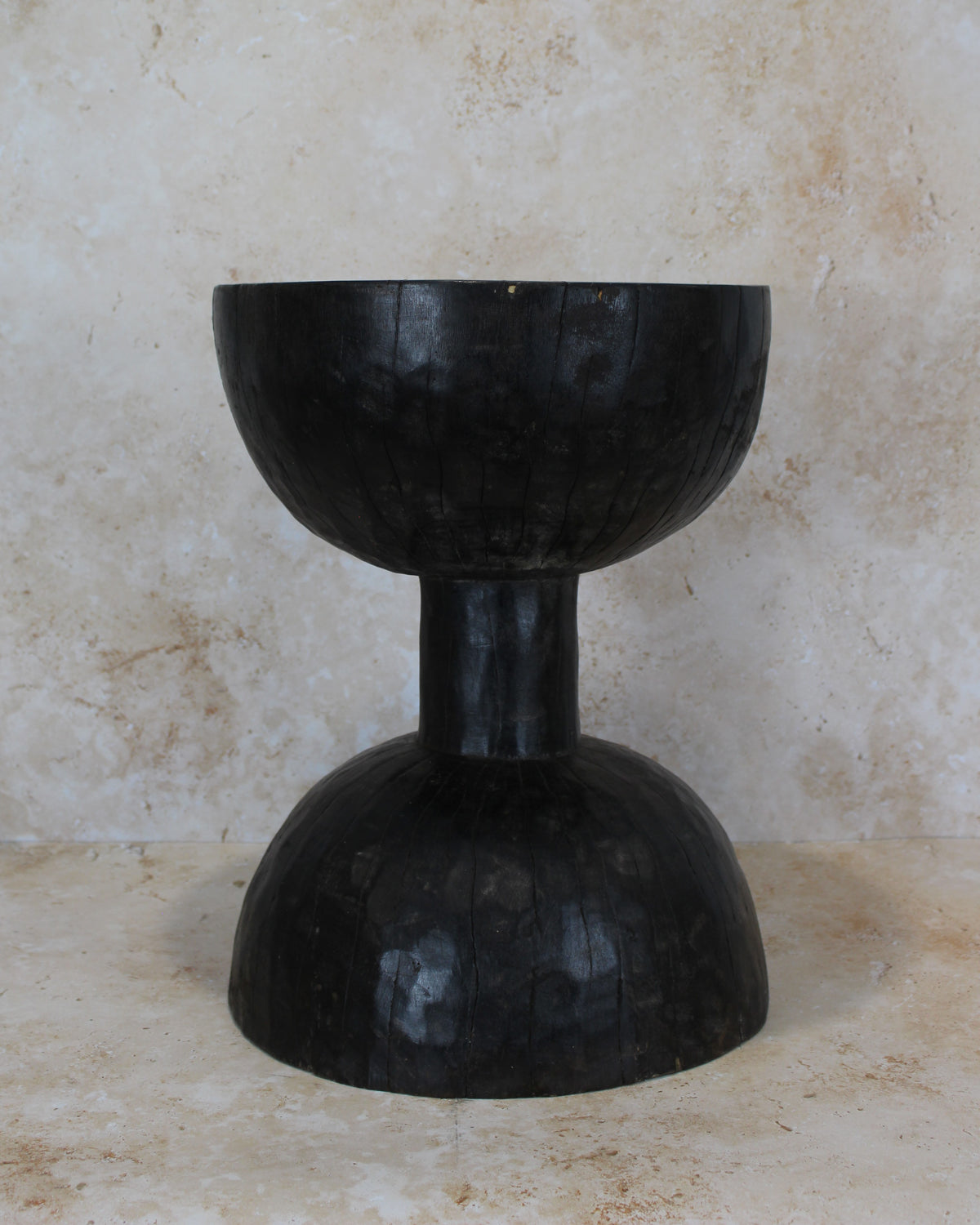 Tapered Wood Side Table - Cameroon - 93.3