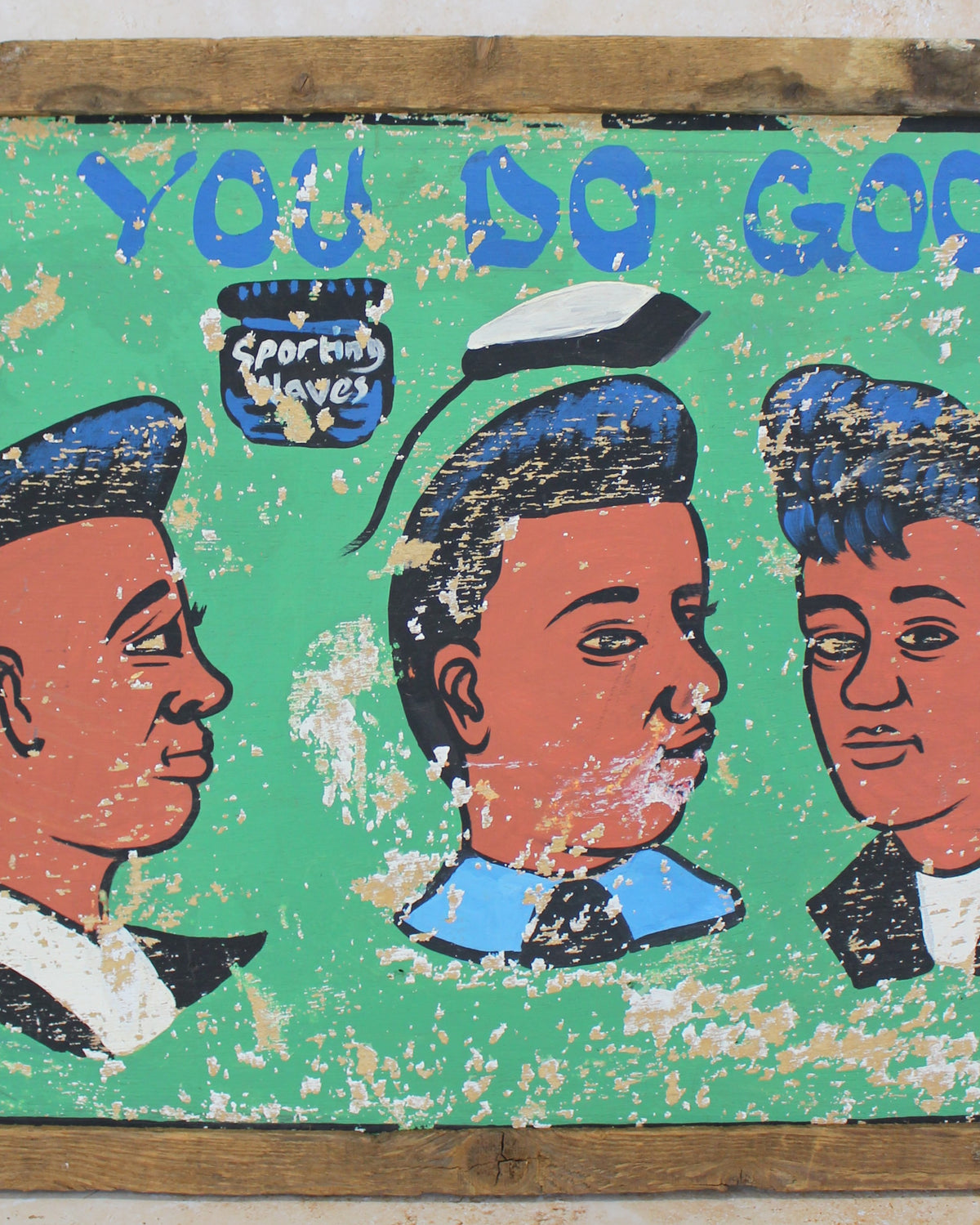 Vintage African Barber Sign - 138.1