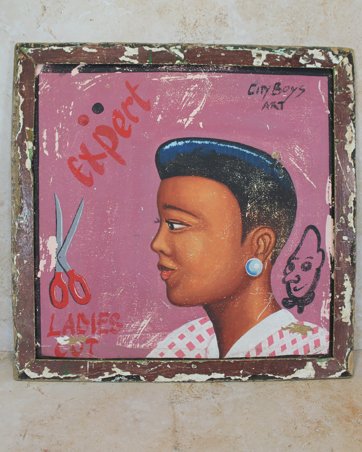 Vintage African Barber Sign - 138.2