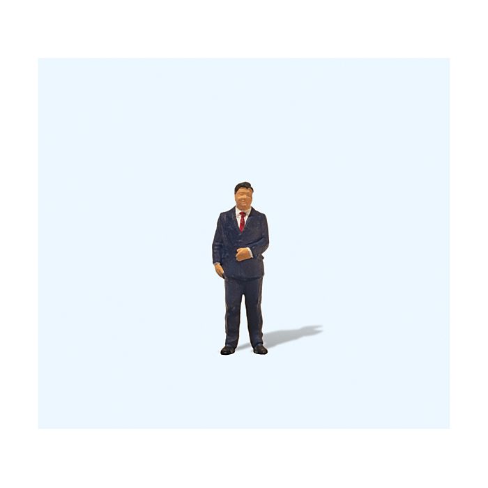 Hand-painted novelty Xi Jinping miniature terrarium figure, 1:87 scale