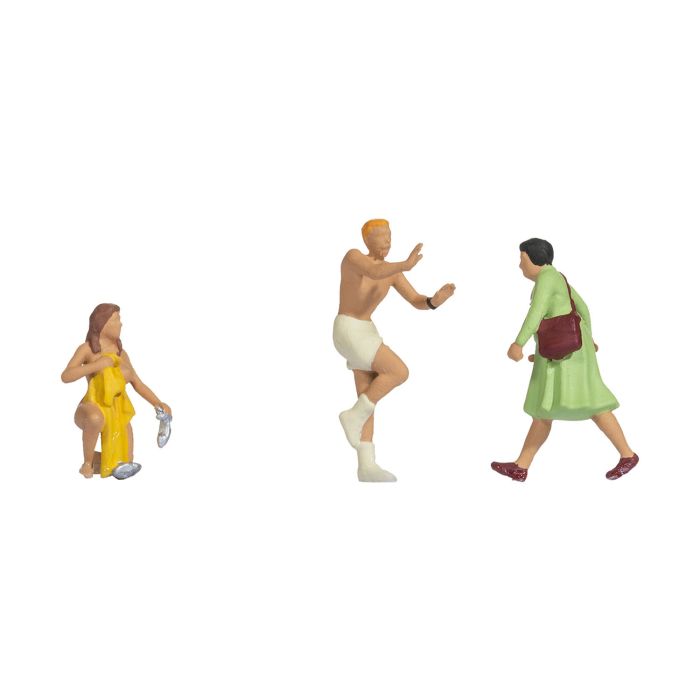 Hand-painted adult-themed novelty miniature terrarium figure scene, 1:87 scale
