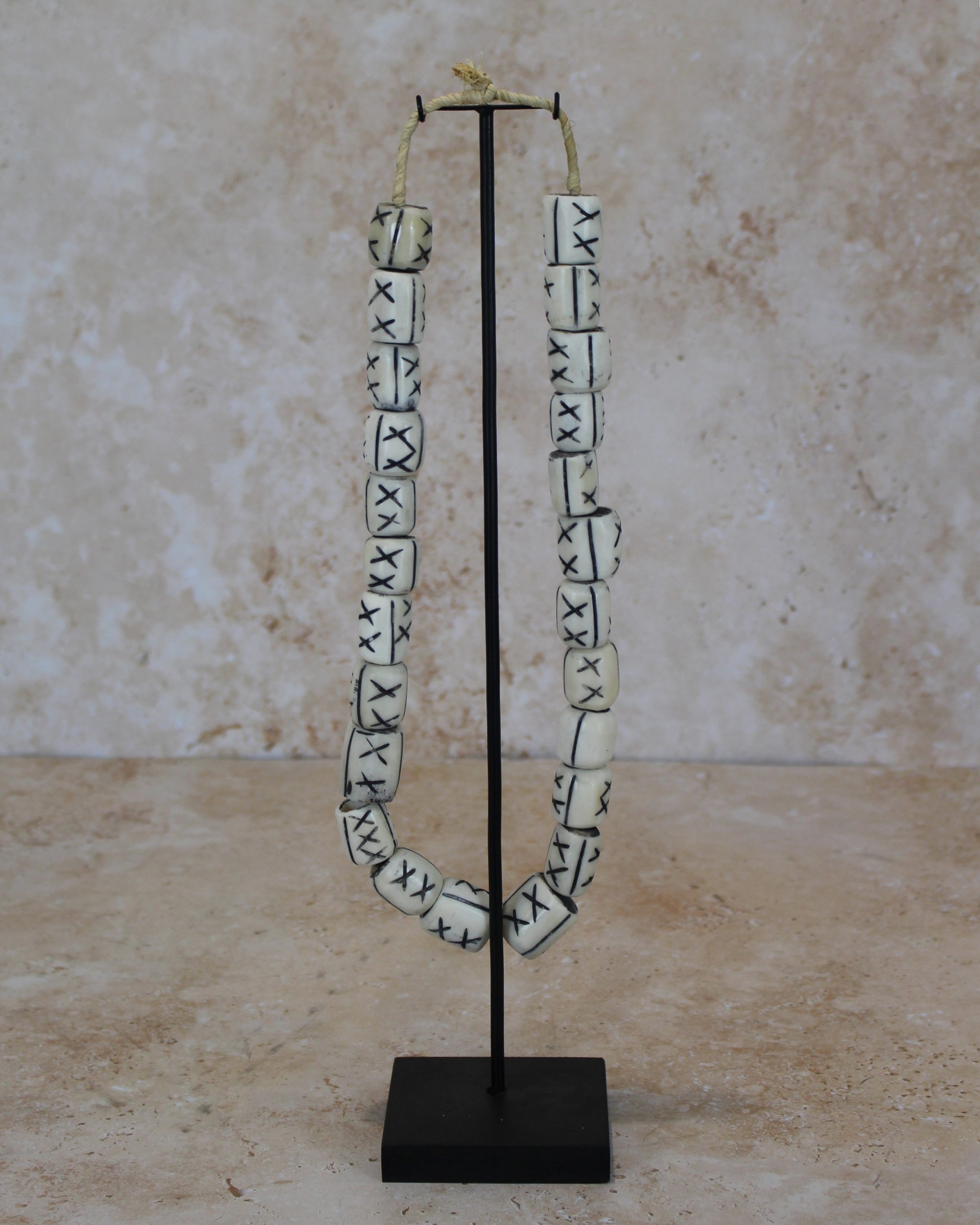 Kenya Bone Bead Necklace - 236.1