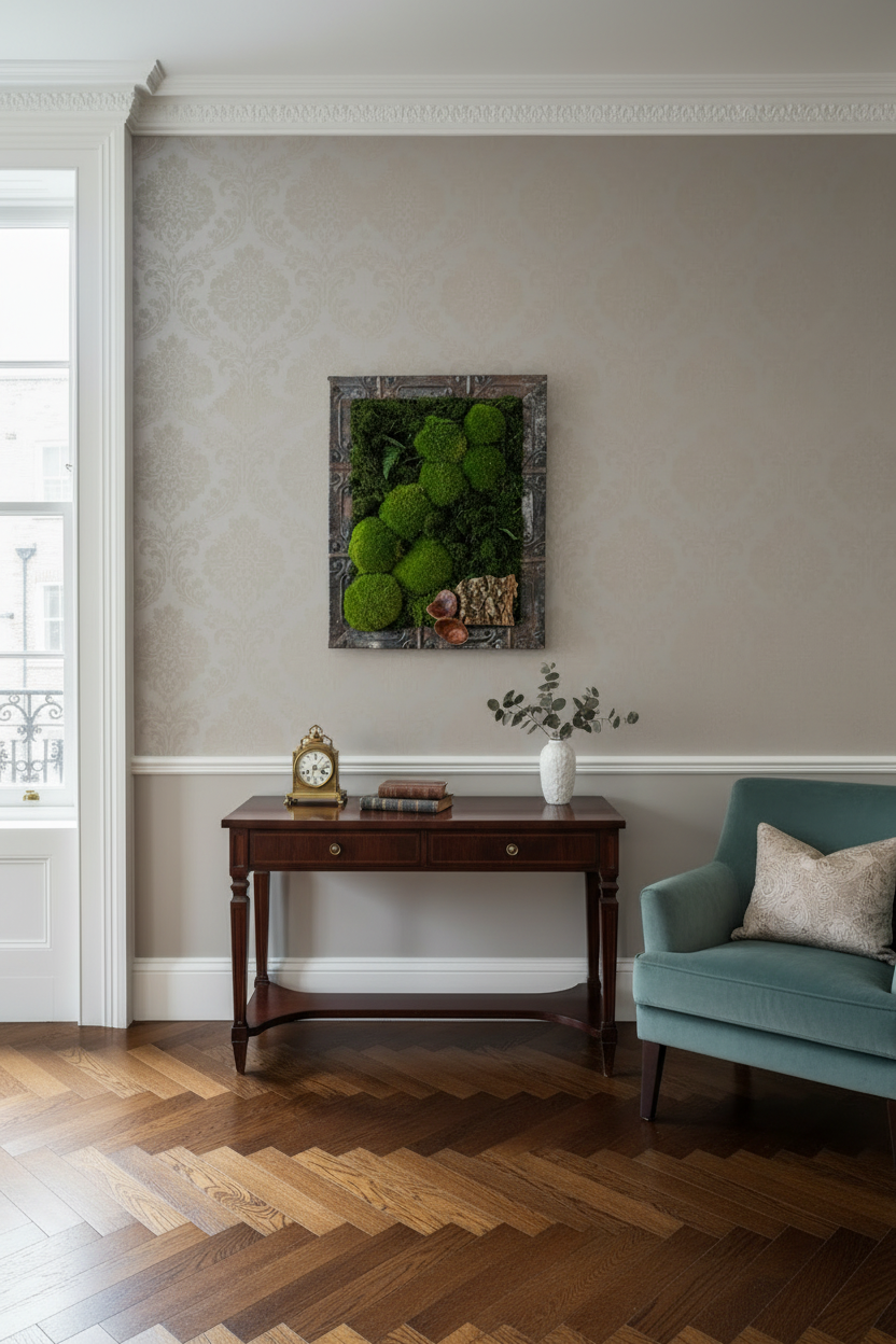 Preserved Moss Art (Victorian Frame)