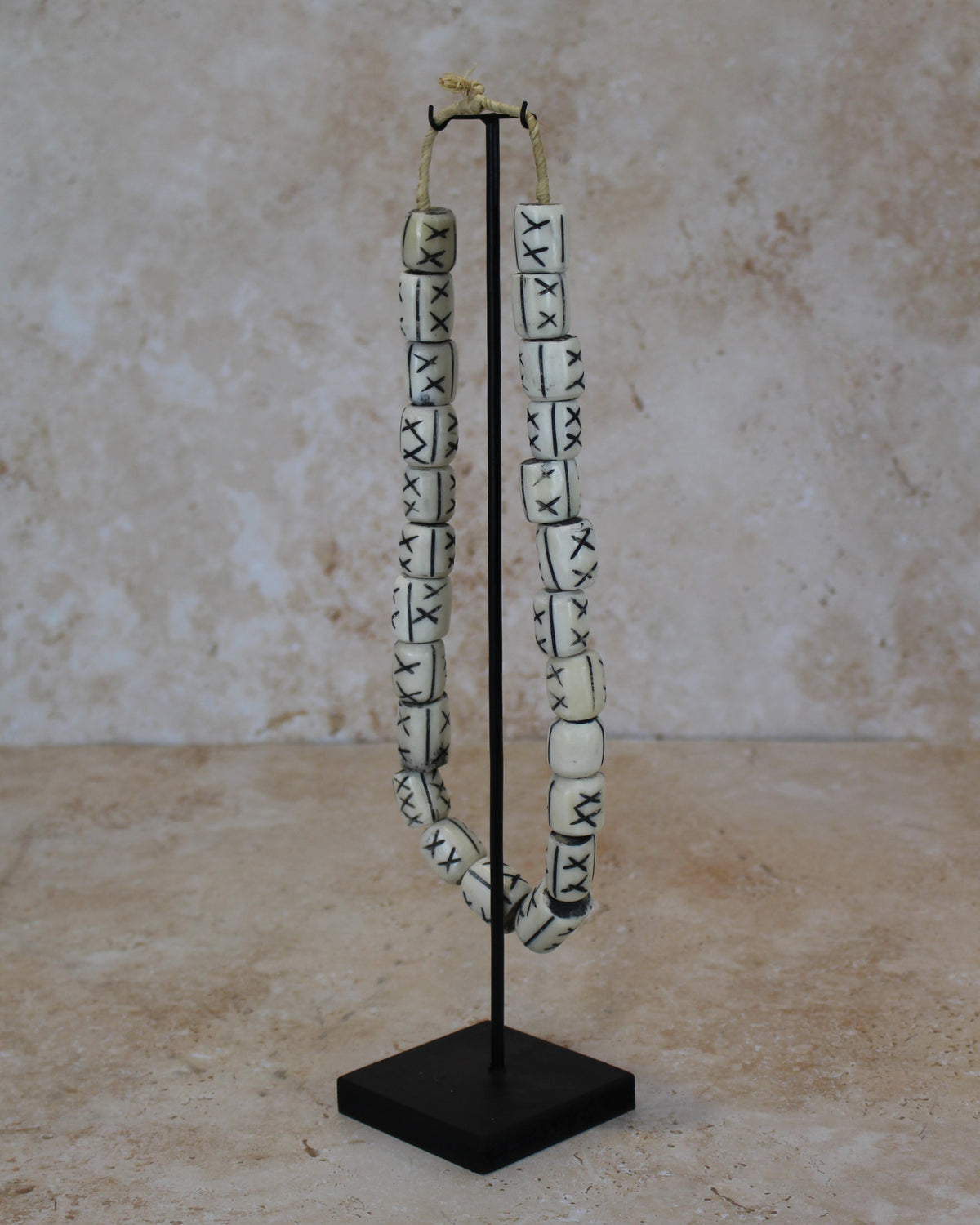 Kenya Bone Bead Necklace - 236.1