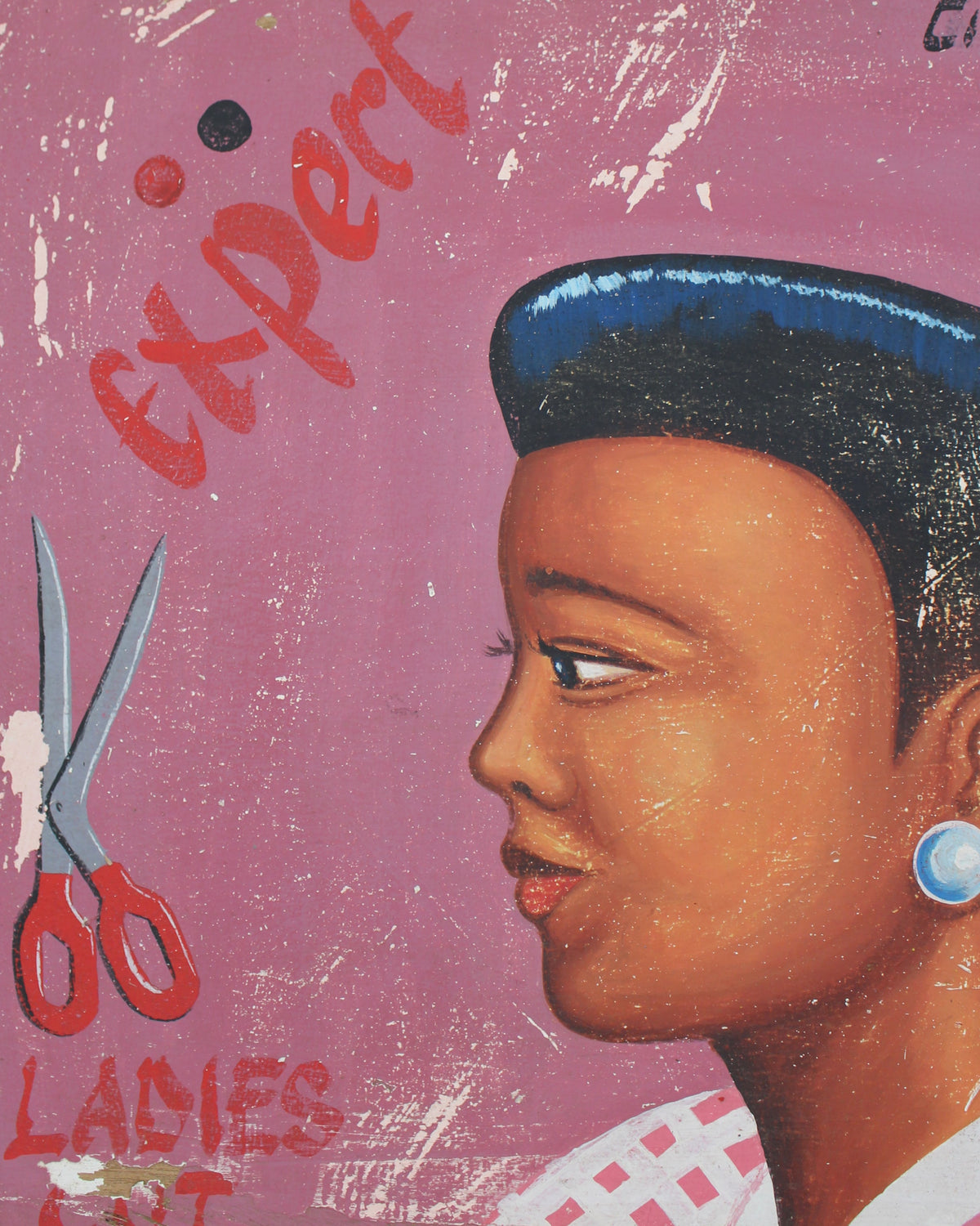 Vintage African Barber Sign - 138.2