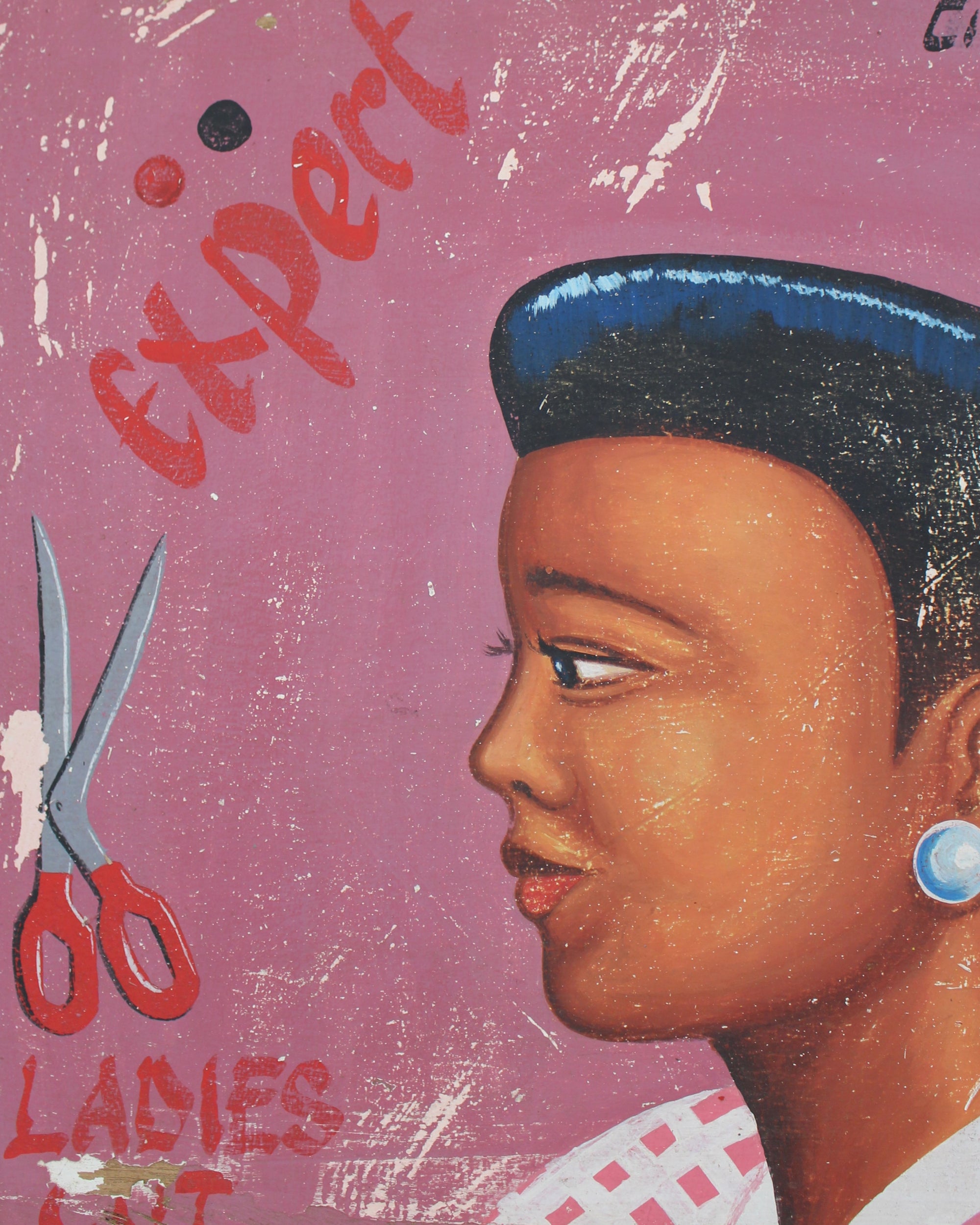 Vintage African Barber Sign - 138.2